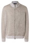 Maerz Merino Superwash Subtle Mélange Full Two-Way Zip Vest Iced Latte