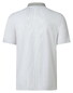 Maerz Micro Texture Pattern Contrast Collar Cotton Polo Clear Silver