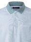 Maerz Micro Texture Pattern Contrast Collar Cotton Polo Pastel Turquoise