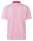 Maerz Micro Texture Pattern Contrast Collar Cotton Polo Shiny Flamingo