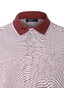 Maerz Micro Texture Pattern Contrast Collar Cotton Polo Soft Grape