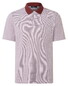 Maerz Micro Texture Pattern Contrast Collar Cotton Polo Soft Grape