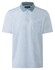 Maerz Micro Texture Pattern Contrast Collar Cotton Poloshirt Pastel Turquoise