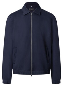 Maerz Modern Full Zip Solid Color Viscose Blend Cardigan Nightfall Blue