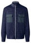 Maerz Modern Luxury Full Zip Sweat Vest Dawn Blue