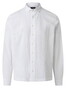 Maerz Modern Seersucker Texture Overhemd Pure White