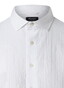 Maerz Modern Seersucker Texture Overhemd Pure White