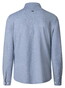 Maerz Modern Subtle Mélange Mercerized Cotton Overhemd Deep Sea