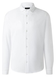 Maerz Modern Uni Color Button-Down Cotton Piqué Shirt Pure White