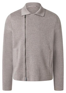 Maerz Off-Center Two-Way Zip Merino Superwash Vest Cedar Wood