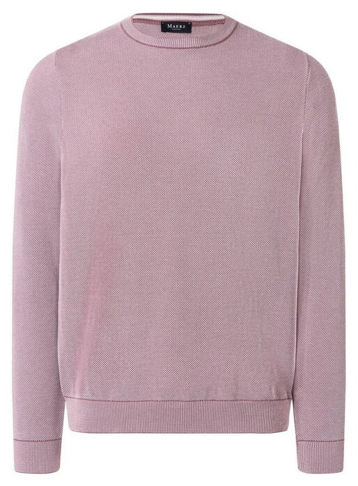 Maerz Organic Cotton Two Color Pique Structure Pullover Soft Grape