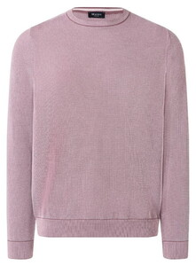 Maerz Organic Cotton Two Color Piqué Structure Trui Soft Grape