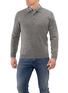 Maerz Polo Lange Mouw Pullover Mercury Grey