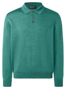 Maerz Polo Lange Mouw Pullover Ocean Algae