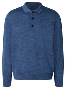 Maerz Polo Lange Mouw Trui Deep Sea