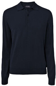 Maerz Polo Lange Mouw Trui Navy