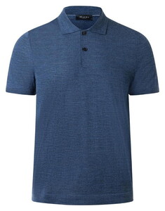 Maerz Polo Pullover Extrafine Merino Nimes Blue