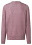 Maerz Ribbed Texture Subtle Pearl Effect Organic Cotton Crew Neck Trui Soft Grape