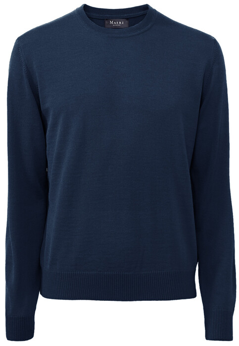 Maerz Ronde Hals Trui Rainy Blue