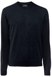 Maerz Round Neck Merino Superwash Pullover Navy
