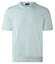Maerz Short Sleeve Pullover Uni Color Fine Cotton Knit Trui Bright Aqua