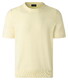 Maerz Short Sleeve Pullover Uni Color Fine Cotton Knit Trui Lichtgeel