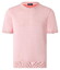 Maerz Short Sleeve Pullover Uni Color Fine Cotton Knit Trui Shiny Flamingo