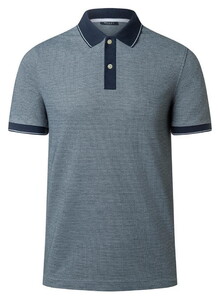 Maerz Soft Cotton Blend Fine Texture Polo Night Sky