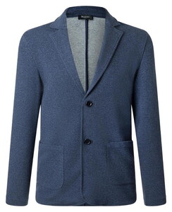Maerz Soft Cotton Blend Knit Blazer Vest Nimes Blue