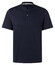 Maerz Solid Color Henley Collar Polo Navy