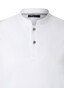Maerz Solid Color Henley Collar Polo Pure White