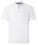 Maerz Solid Color Henley Collar Polo Pure White