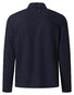 Maerz Solid Color Long Sleeve Cotton Piqué Polo Navy