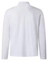 Maerz Solid Color Long Sleeve Cotton Piqué Polo Pure White