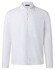 Maerz Solid Color Long Sleeve Cotton Piqué Polo Pure White