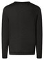Maerz Solid Color Luxury Merino Extrafine Round Neck Trui Zwart