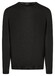 Maerz Solid Color Luxury Merino Extrafine Round Neck Trui Zwart