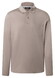 Maerz Solid Color Mercerized Cotton Long Sleeve Polo Cedar Wood