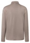 Maerz Solid Color Mercerized Cotton Long Sleeve Polo Cedar Wood