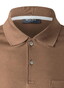 Maerz Solid Color Mercerized Cotton Long Sleeve Polo Nougat