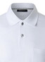 Maerz Solid Color Mercerized Cotton Long Sleeve Polo Pure White