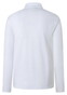 Maerz Solid Color Mercerized Cotton Long Sleeve Polo Pure White