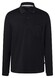 Maerz Solid Color Mercerized Cotton Long Sleeve Polo Zwart