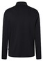 Maerz Solid Color Mercerized Cotton Long Sleeve Poloshirt Black