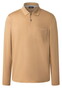 Maerz Solid Color Mercerized Cotton Long Sleeve Poloshirt Pumpkin Spice