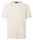 Maerz Solid Color Plated Jersey Knit T-Shirt Light Almond