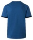 Maerz Solid Color Plated Jersey Knit T-Shirt Medium Blue