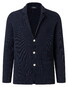 Maerz Solid Color Rib Texture Cotton Knit Vest Navy