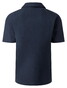 Maerz Solid Color Seersucker Short Sleeve Overhemd Navy