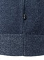 Maerz Solid Color Subtle Stripe Detail Cotton Knit Polo Dawn Blue